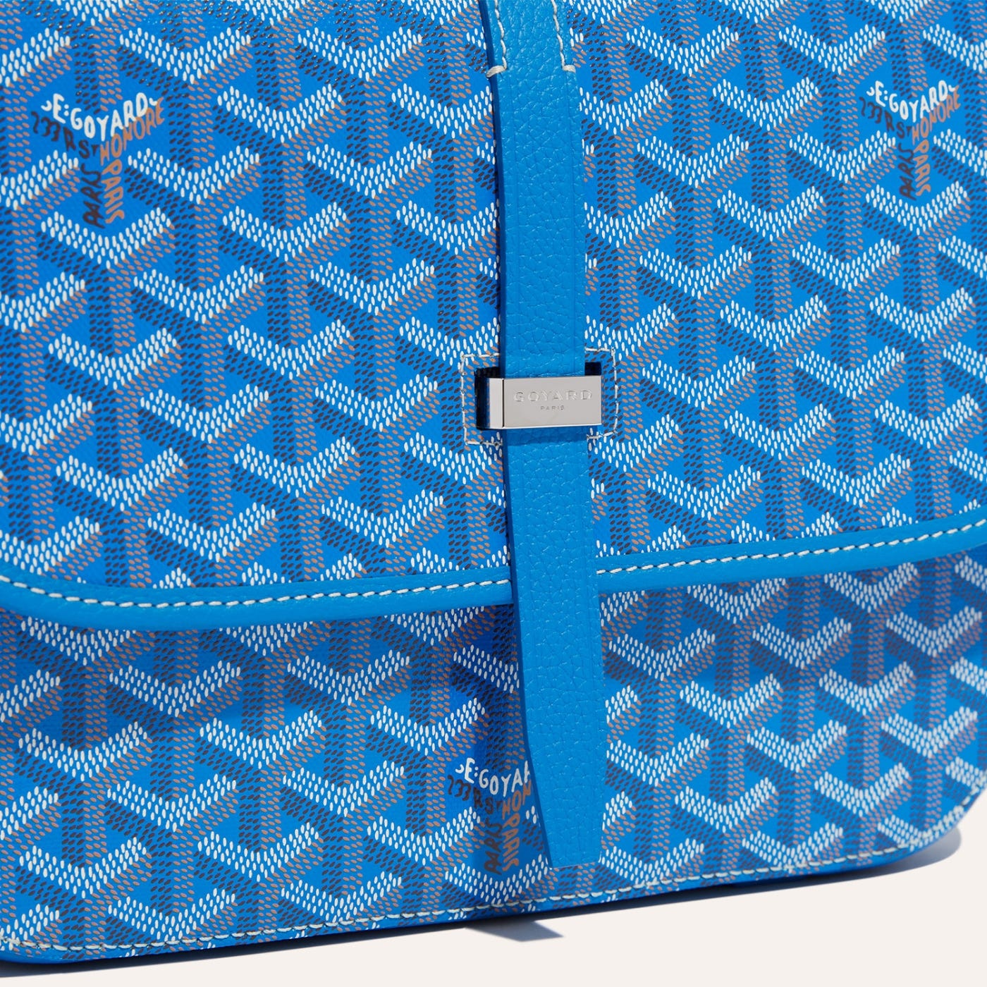 Goyard Belvedere MM Bag Sky Blue - Image 5